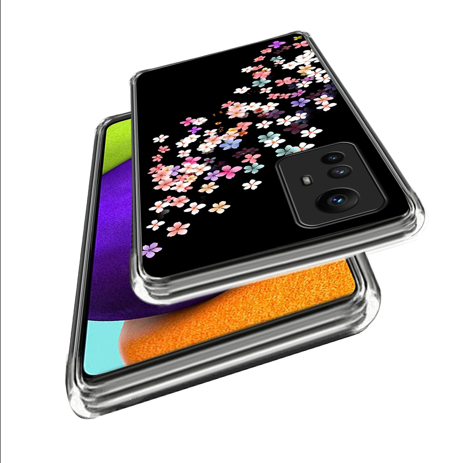 

For Xiaomi Redmi Note 12S 4G Case Soft TPU Anti-Scratch Pattern Printing Back Cover Floral