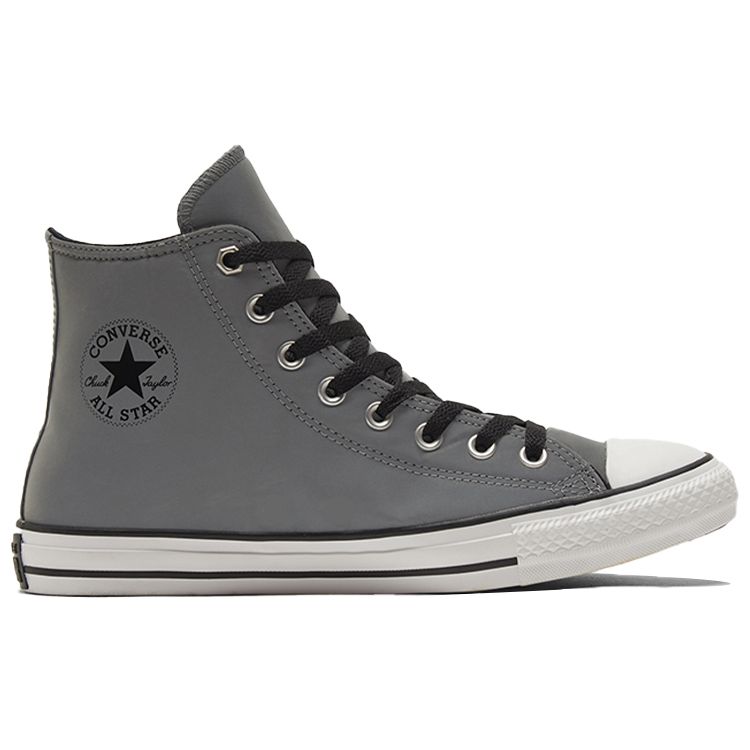 Converse Chuck Taylor All Star Hi-Vis Fabric Reflective Vintage Slip-Resistant Durable High-Top Skate Shoes Unisex Sneakers Gray 169602C