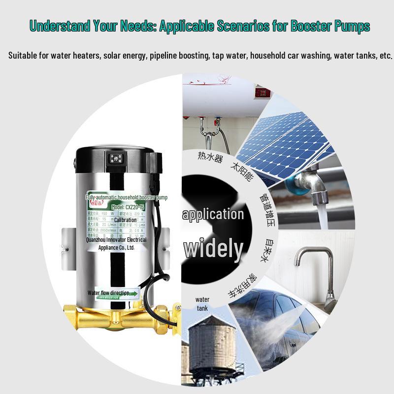 Intelligente automatische Solar-Warmwasserbereiter-Boosterpumpe für Zuhause