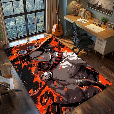 One Piece Anime Rug Carpet Large Area Rug Non Slip Washable Floor Mat Gamer Room Bedroom Home Decor -QJY