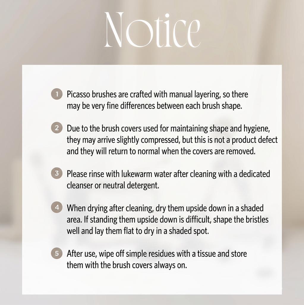 PICCASSO 280 Concealer Brush - Korean Professional Precision Face Brush for Seamless Under-Eye, Spot, and Contour Concealer Application