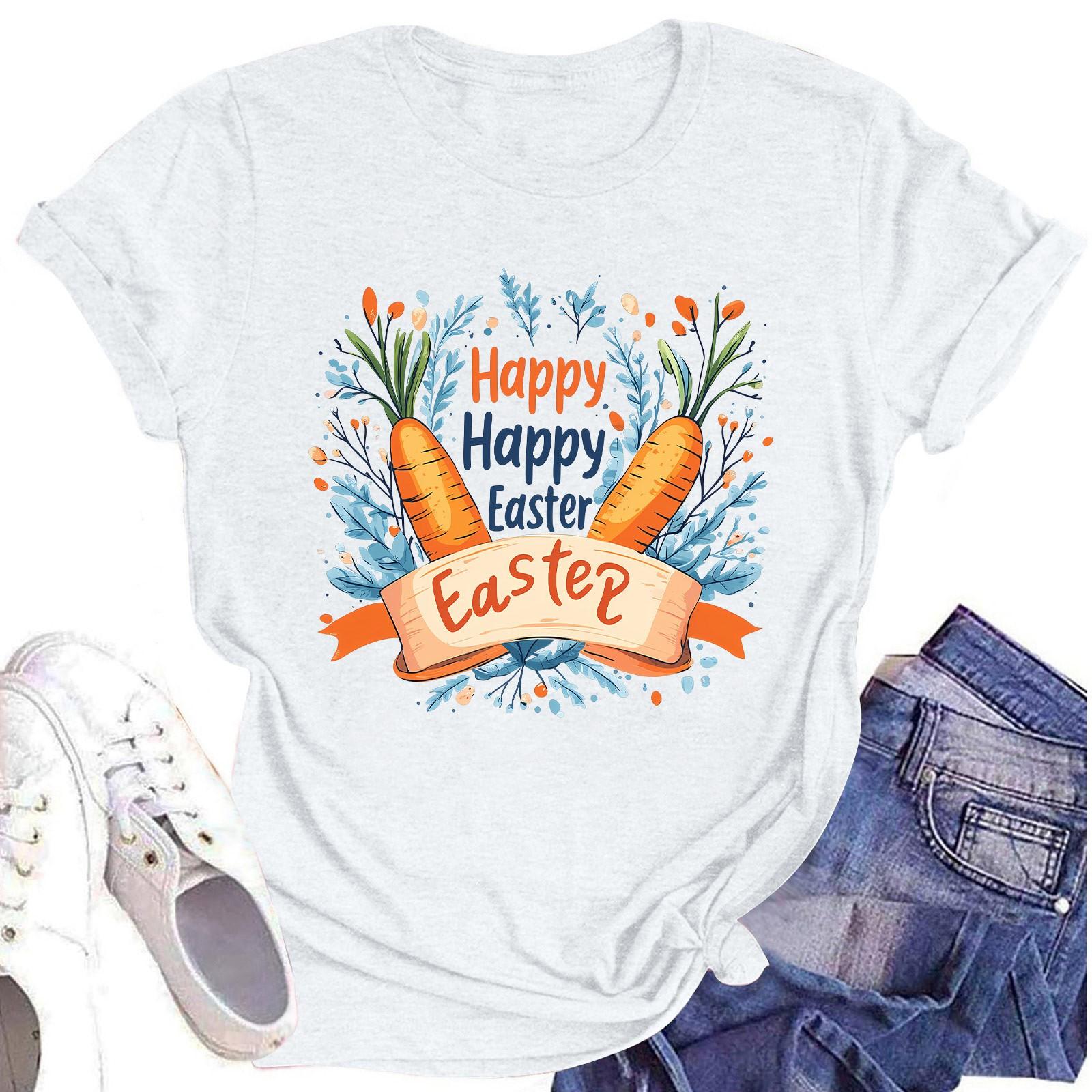 

Женский топ с круглым вырезом, повседневный принт, футболка с короткими рукавами XL белый