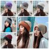 Korean Style Knitted Hat Breathable All-match Hat Cozy Double-faced Hat  Female Use