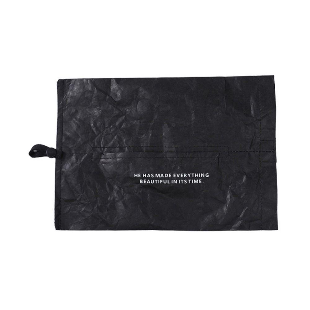 

Foldable Portable Tissue Case DuPont Paper Car Tissue Bag Multifunction Tissue Cover Box Bathroom чёрный