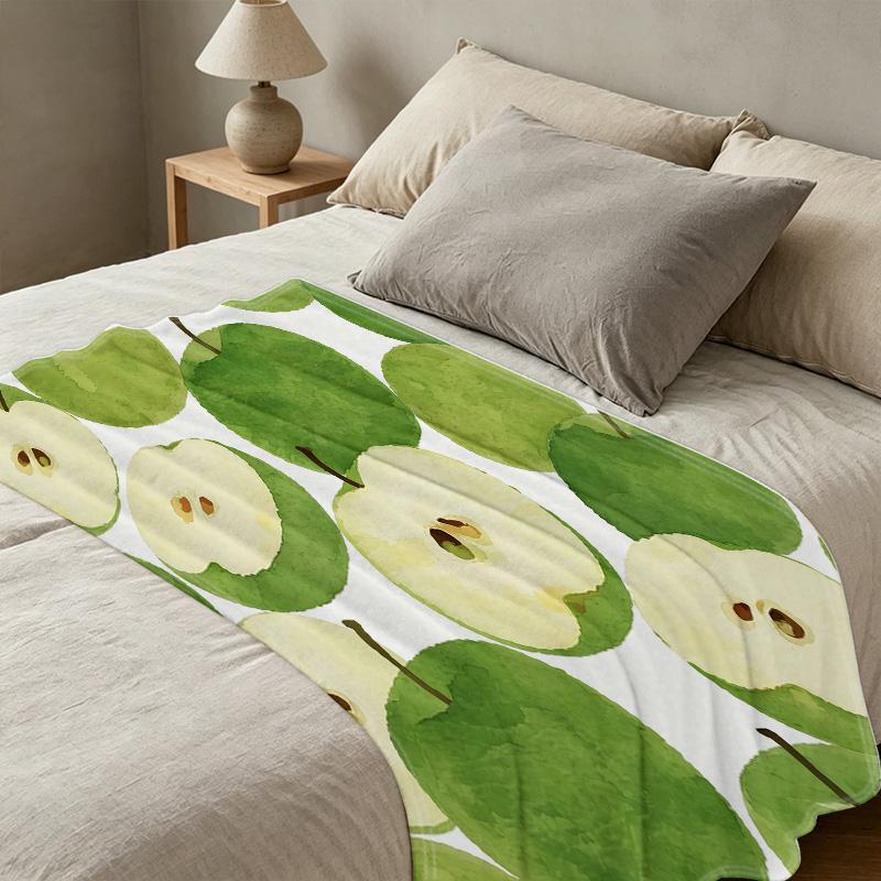 Plush Flannel Throw Blanket,Soft, Skin-friendly, Machine Washable, Warm, Perfect for Home, Office, Christmas & Halloween Decor