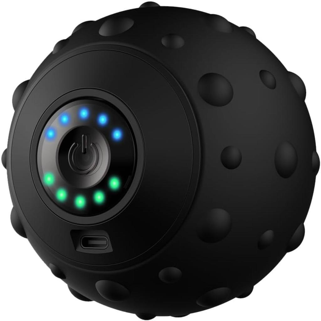 Elektrischer Massageball Triggerpunkt Faszienball USB Wiederaufladbar Vibrationsmassageball Ergonomischer Finger Trainingsball für Yoga Fitness