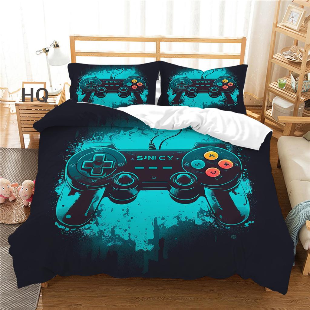 Bettbezug Kissenbezug Zwei- oder Dreiteiliges Spielkonsolen-Serie 3D Digitaldruck Polyester