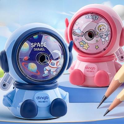 Bleistiftanspitzer Astronaut Grundschüler Handkurbel-Bleistiftanspitzer Kinder-Bleistiftanspitzer Bleistiftanspitzer