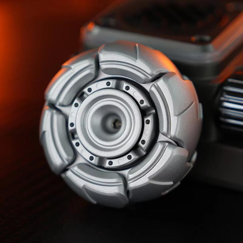 1PC Metal Fingertip Gyroscope with Rotating Chain Open Design Irritable EDC Stress Relief Toy for Relief And Entertainment