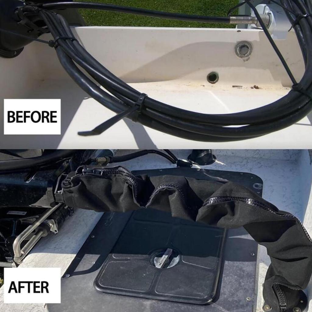 Manicotto Cernierato per Cavi di Rigging Barca Leggero Pratico Facile da Usare Conveniente Facile da Installare Manicotto Organizzatore per Cavi Motore da Traina