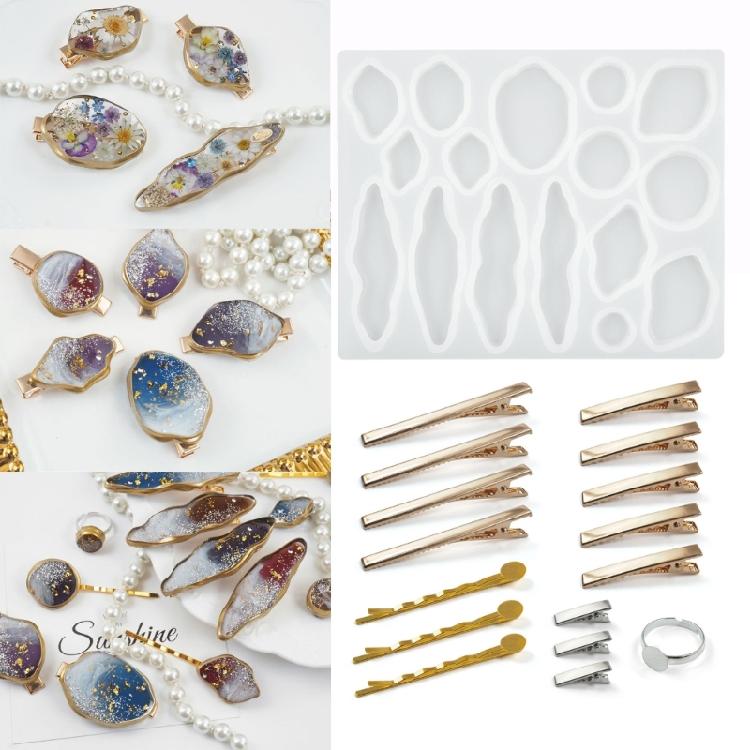 Hairpin Silicone Mold Resin Casting Molds Jewelry Making Resin Casting Moulds