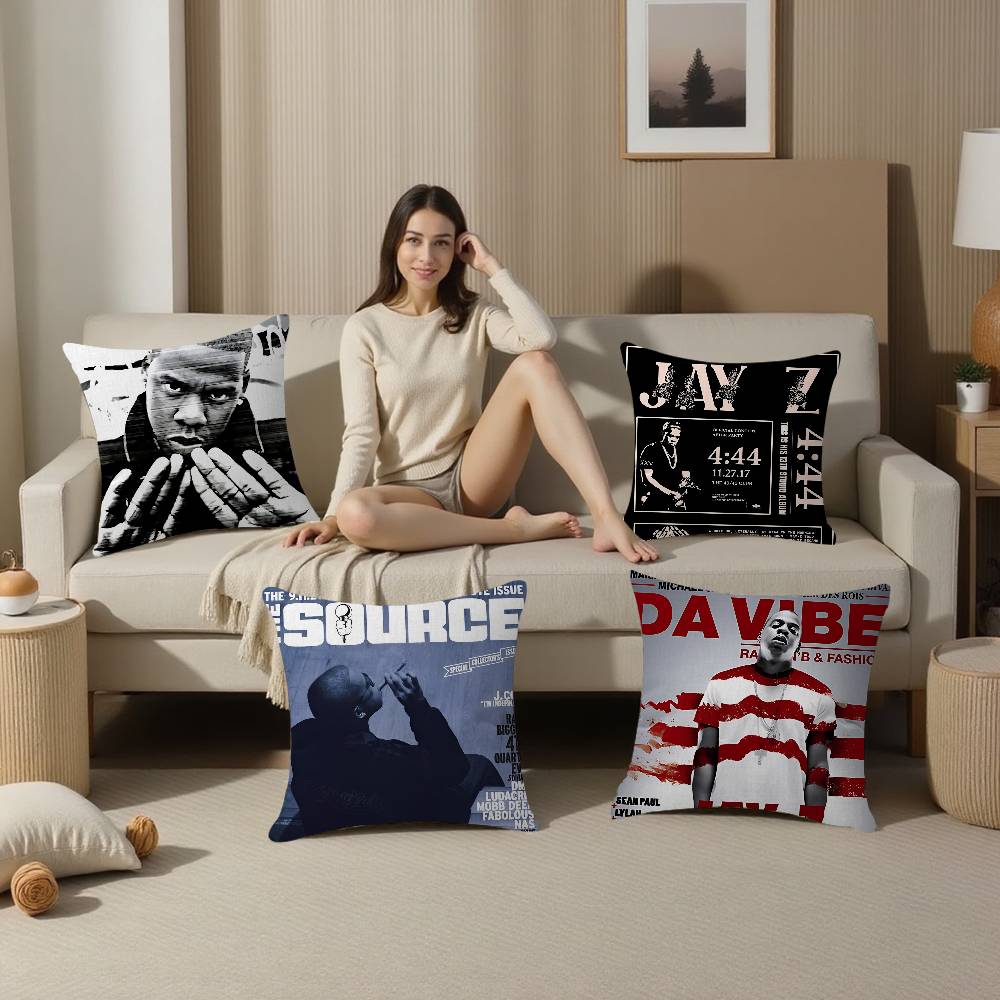 Jay-Z Singer Pillow Anime Pillow Sofa Bed Head Pillow Cover Cushion Cover 45x45 Cm Fashion