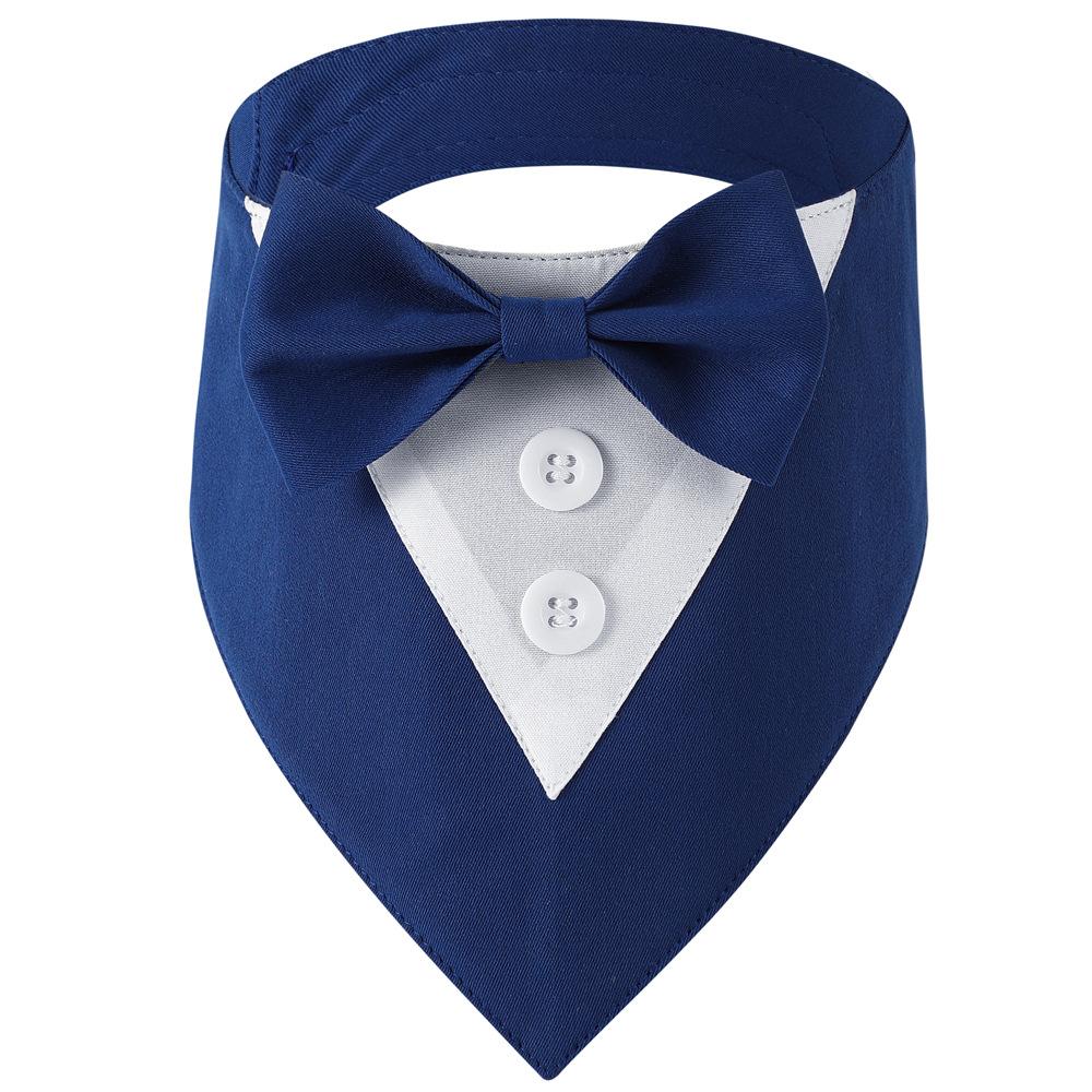 Tanpopo Dog Tuxedo Formal Wedding Bandana Bow Tie Birthday Costume Adjustable Pet Party Attire Valentines Outfit Cosplay Collar