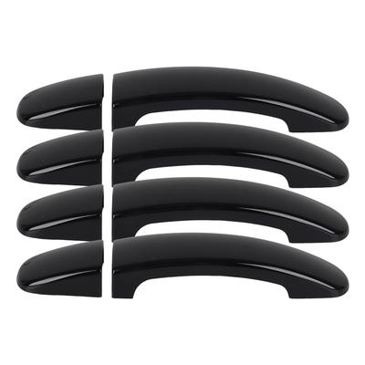 4 pièces/Ensemble Plastique ABS Noir Brillant Couvercle de Poignée de Porte Pour Ford Custom Transit / Tourneo 2012+ Accessoires Extérieurs de Voiture Poignée de Porte