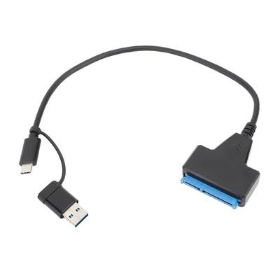Typ C A USB3.1 zu SATA Adapterkabel Schnellzugriff Unterstützt UASP USB-Stromversorgung USB 3.1 zu 2,5-Zoll-SATA-Festplattenadapter