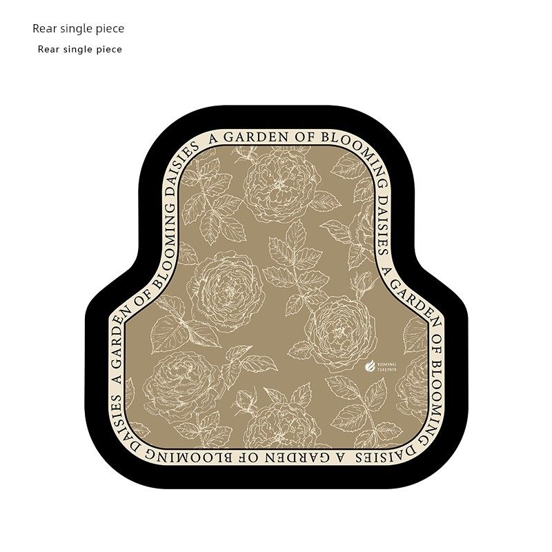 

Mats, Wear-Resistant and Dirt-Resistant Foot Mats, Single-Piece Anti-Slip and Water-Absorbing Floor Mats for the Driver s Seat, Anti-Dirt in the Car Rose Charm - Rear Single Piece((Diatom Mud))