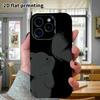 Phone Case: 2D flat, suitable for iPhone 18 17 16 15 14 13 12Pro protective case, black cat and butterfly, perfect Christmas and Halloween holiday gif