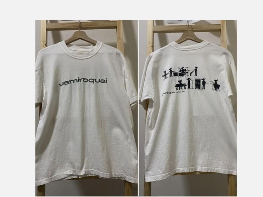 

Jamiroquai 90s 2 sided Short sleeve T shirt Gift tee Men Women Unisex 2XL