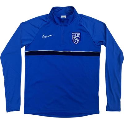 Camisa de Treino de Futebol Manga Longa com Meio Zíper e Botão para Polegar Wuhan Three Towns Masculino tops CW6111-463