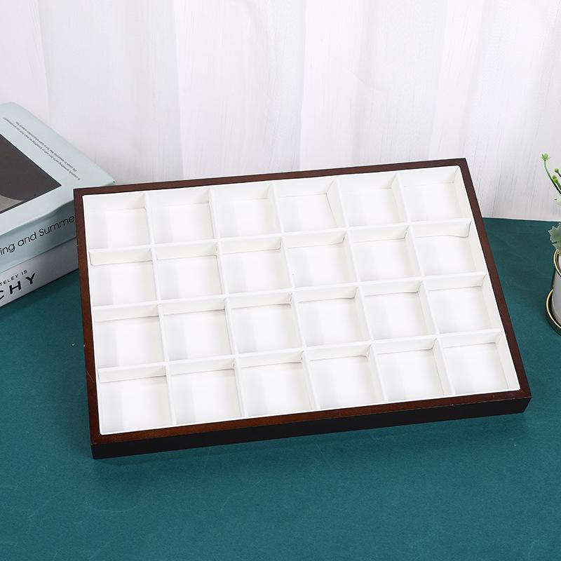 Walnut Jewelry Display Tray for Rings, Necklaces, and Bracelets