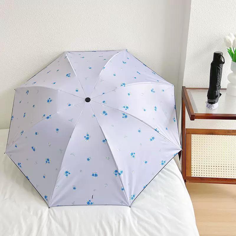 New Style Manual Umbrella, Fresh and Romantic Pastoral Design, Dual-Use for Sun and Rain, Double-Sized, Reinforced, Foldable, Sun Protection, Sunshade