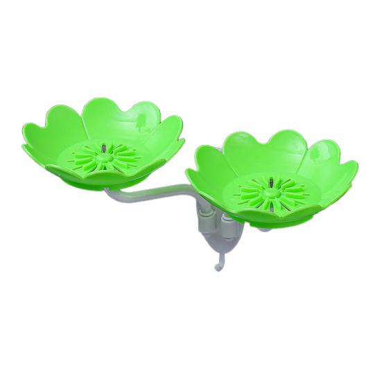 

Мыльница для ванной в форме лотоса, легко устанавливаемая, самоклеящаяся, настенная, самодренажная, держатель для мыла, декор зелёный