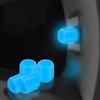 4pcs Car Valve Caps Night Glowing Tyre Valve Stem Air Dust Rim Cover Universal Motorcycle Bike Wheel Luminous Tire Valve