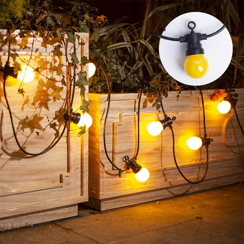 G50 Waterproof LED Solar String Lights for Outdoor Camping, Tents, and Courtyard Decoration.