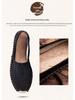 Scarpe da Uomo e da Donna in Tela e Lino Resistenti all'Usura: Scarpe da passeggio slip-on traspiranti, fatte a mano, casual