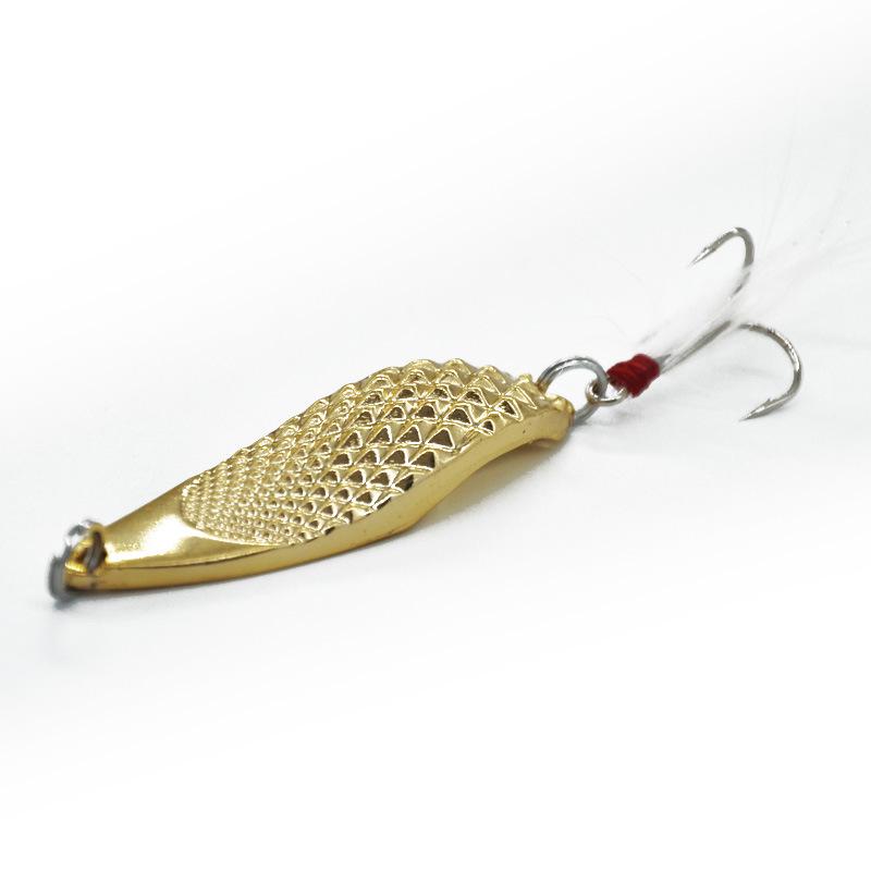 3g-20g Spoon-Shaped Hard Bait with Feather Hook for Long-Distance Freshwater Casting - CHAO Viper Sequin Lure