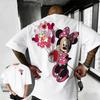 2026 Summer Disney Minnie Print Tshirt 100 Pure Cotton Shortsleeved Casual Loose and Breathable Unisex