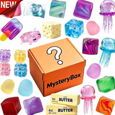 Caja Sorpresa Nice Cube Caja Ciega Auténtica Soda Fidget Cube Juguete Blando Squishy para Apretar Misterio Sensorial Alivio del Estrés