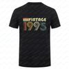 1995 The Classic Cotton T Shirt Retro 90s Style Summer Short Sleeve Relaxed Fit Unisex Round Neck Gif Breathable Graphic Top