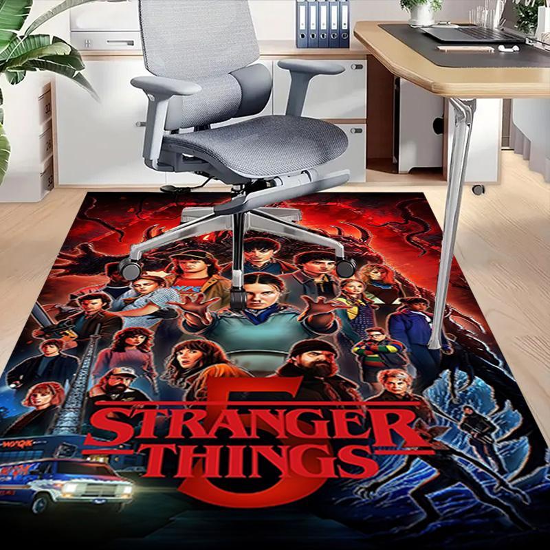 1pc Stranger Things Adventure Carpet for Playroom Bedroom Living Room Sofa Home Decor,kids Game Area Rug Non-slip Floor Mat Y72976