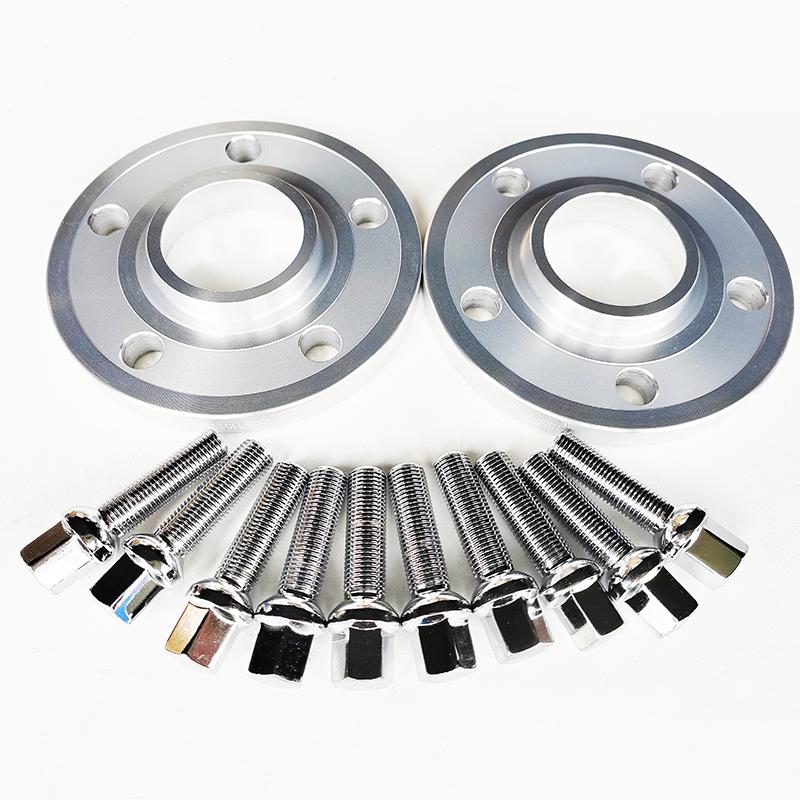 2PCS 10/12/15/20MM 5x112 66.6 Hub Centric Wheel Spacer With Extended 14X1.5 Wheel Bolts For Mercedes Benz
