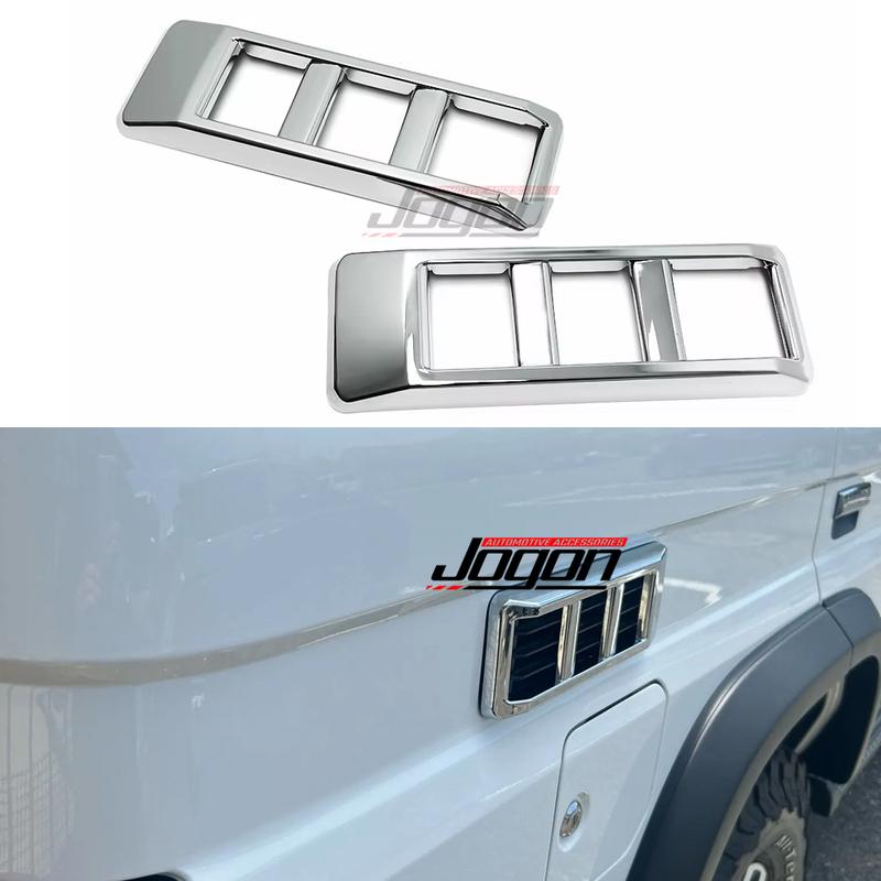 ABS Chrome Car Side Body Fender Vent Cover Trim For Toyota Land Cruiser J70 LC70 LC71 LC76 LC78 LC79 FJ70 FJ71 FJ76 J79 Pickup