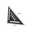 Aluminum Angle Protractor Multifunctional Angler Scriber Portable Triangle Ruler
