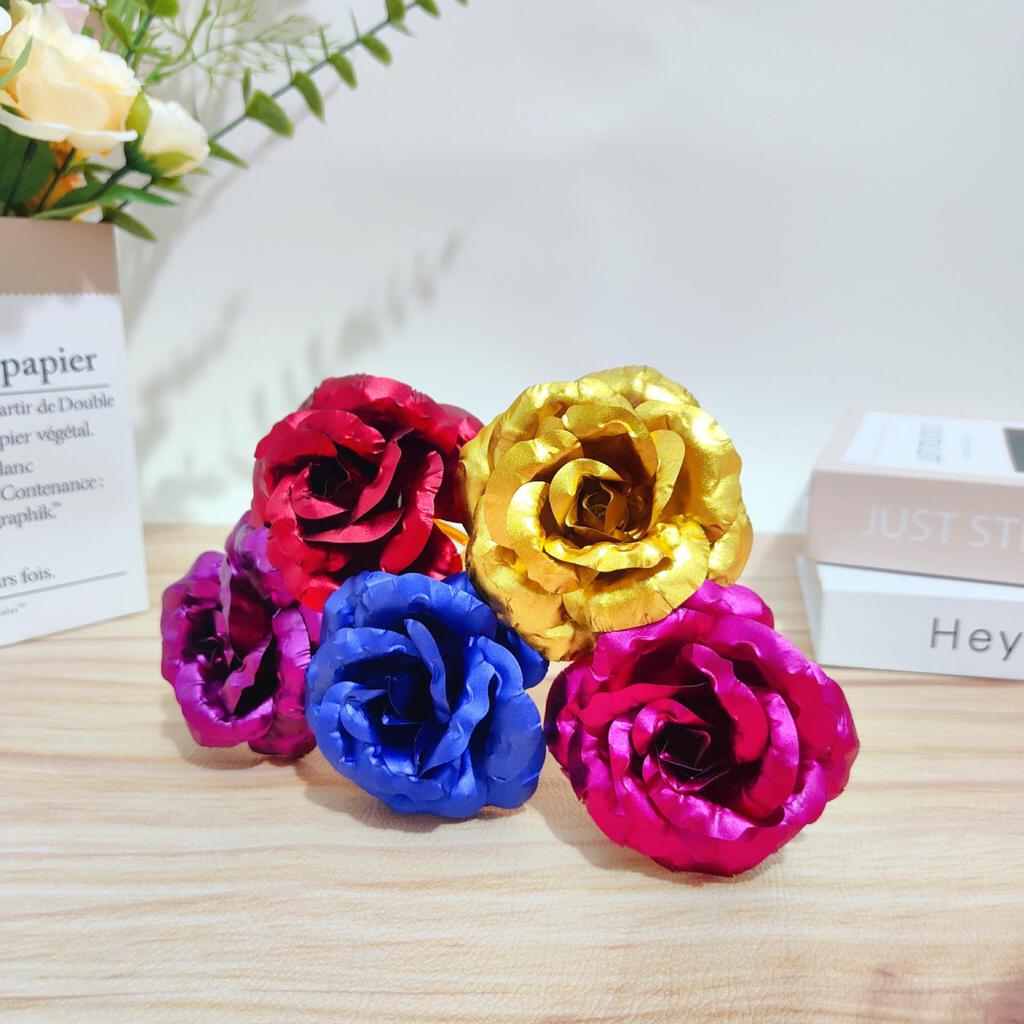 Set de Regalo Rosa de Lámina Dorada para el Día de la Madre, San Valentín, Qixi - Ideal para Mamá o Novia