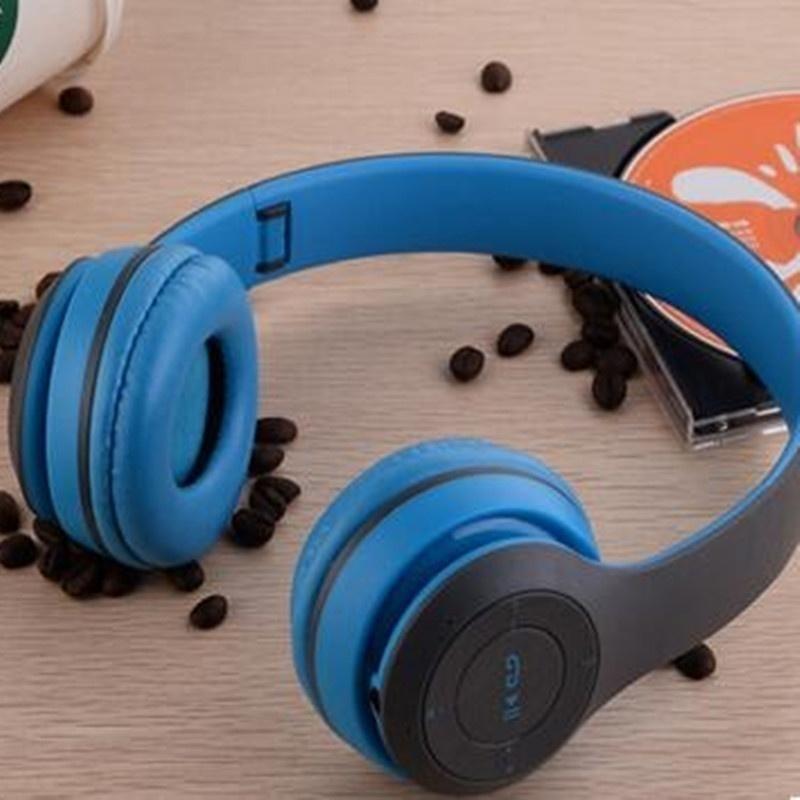 P47 Headband Foldable Stereo Bluetooth Headphones Wireless Headset Noise Cancelling Casque Audio Hand