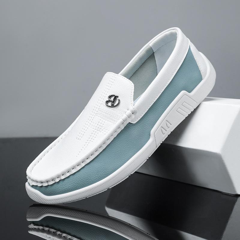 

Мужская обувь новая весенняя дышащая модная обувь мужская повседневная кожаная обувь на одной педали модная универсальная спортивная обувь для скейтборда 44 [Default shoe box]