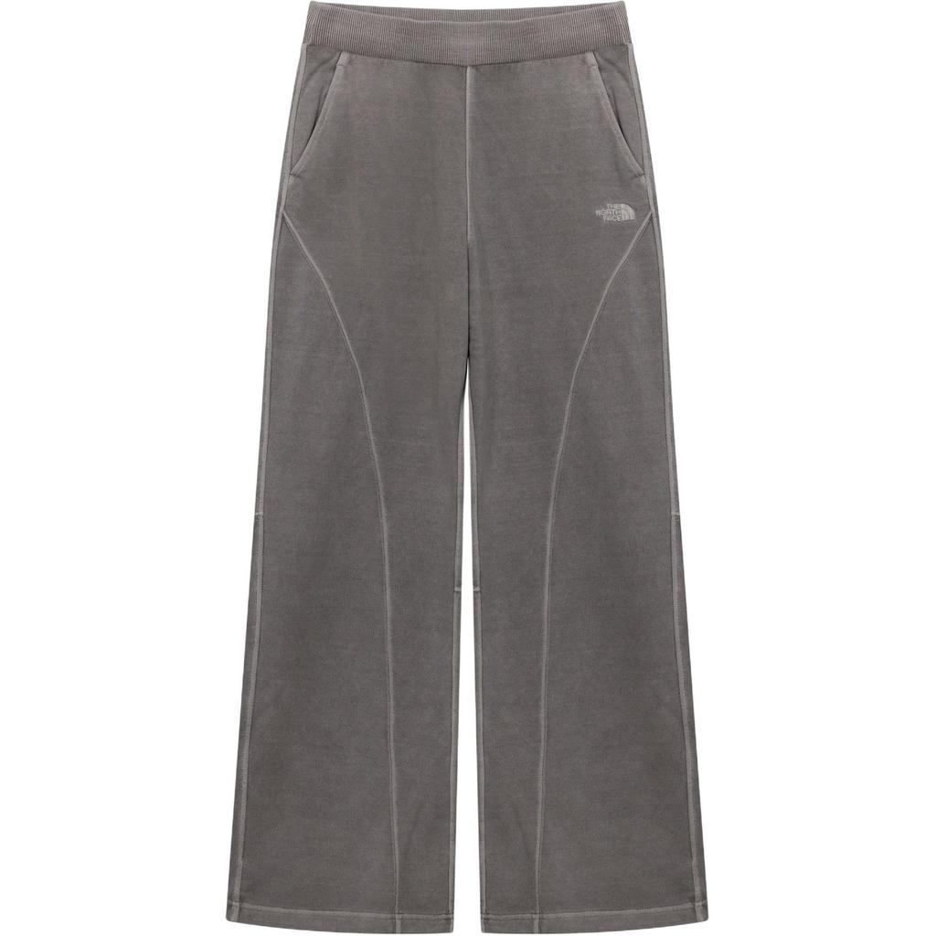 The North Face Letter Logo Drawstring Loose Straight Casual Pants Unisex Pants Gray NP6KQ50J