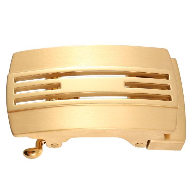 Men's steel buckle stainless steel automatic buckle leather belt belt spring automatic buckle