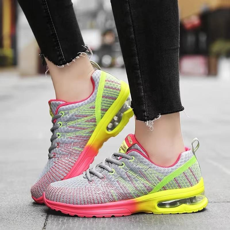 Women'S Explosive Street Trendy Design Shoes With Unique Grid Design Breathable And Comfortable Outdoor Walking Training Shoes