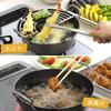 Shimomura Planning Tempura Thick 24cm in Gas Compatible with Heat Bottom Prevent Oil Temperature from Fried Fried 44726 Pot, Bottom, [Made Japan]