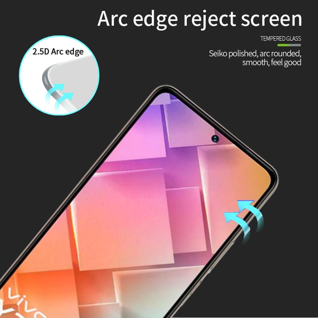 MOFI JK Tempered Glass Film Series-1 for Vivo Y200e 5G Full Glue HD Clear Full Screen Protector