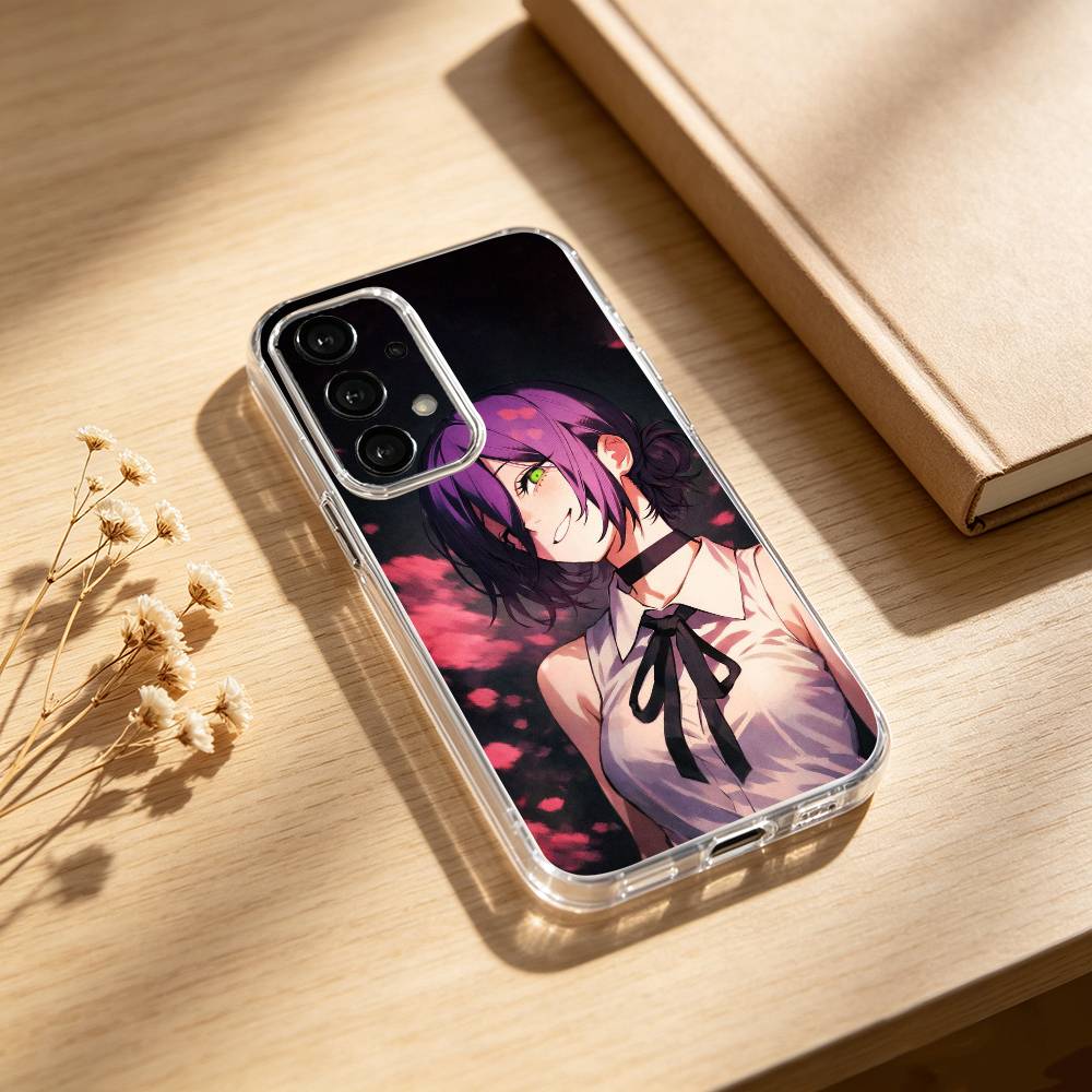 C-Chainsaw M-Man Reze phone Case For Samsung S25,24,21,22,23,30,Ultra,20,Plus,Fe,Lite,Note Transparent Cover Samsung S26ULTRA