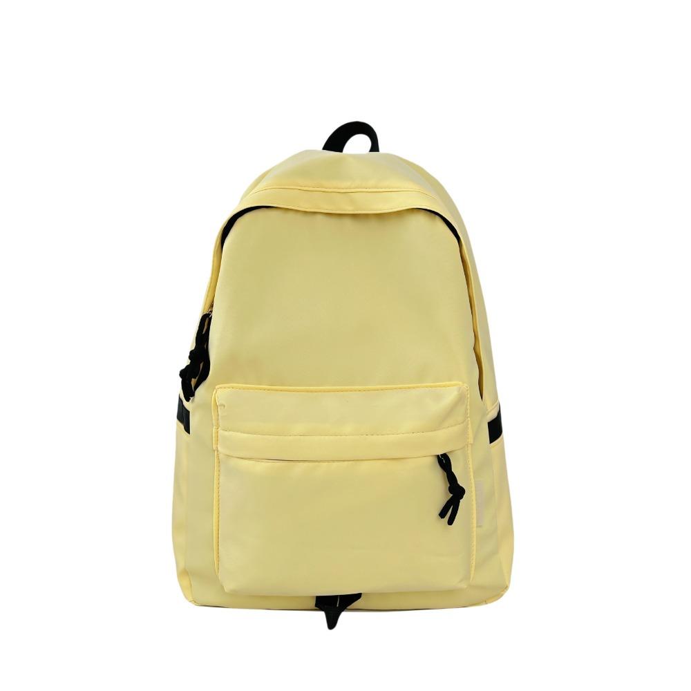 Backpack Large Capacity Travel Backpack Solid Color Simple Junior High School Student Leisure Japanese High School Student Versatile School Bag