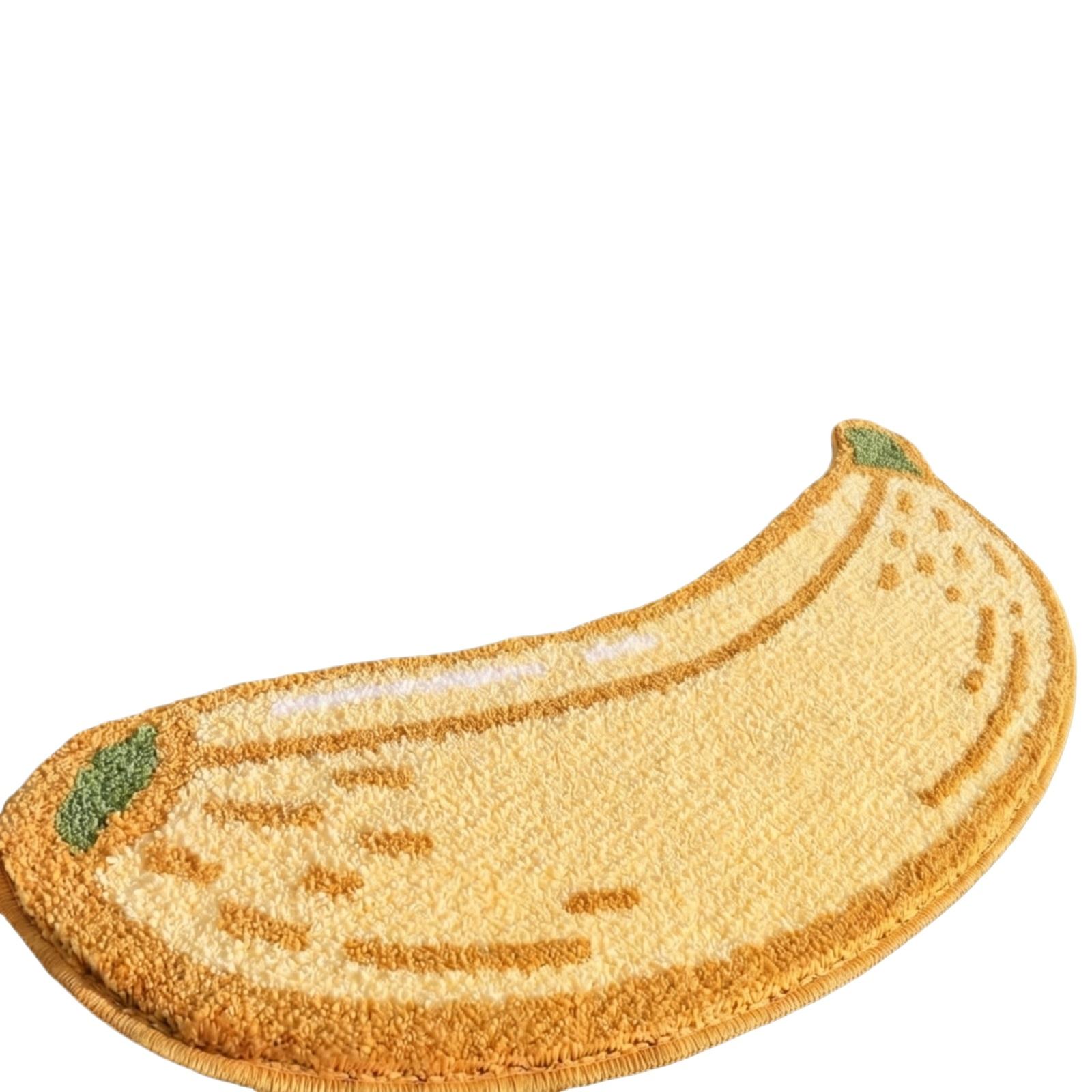 

Banana Imitation Cashmere Floor Mat, Bathroom Absorbent Floor Mat, Bedroom Bedside Decorative Floor Mat One Size жёлтый
