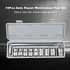 10Pcs 12 Wrench Socket Set 821mm Auto Repair Mechanical Tool Kit Mechanical Socket Tool