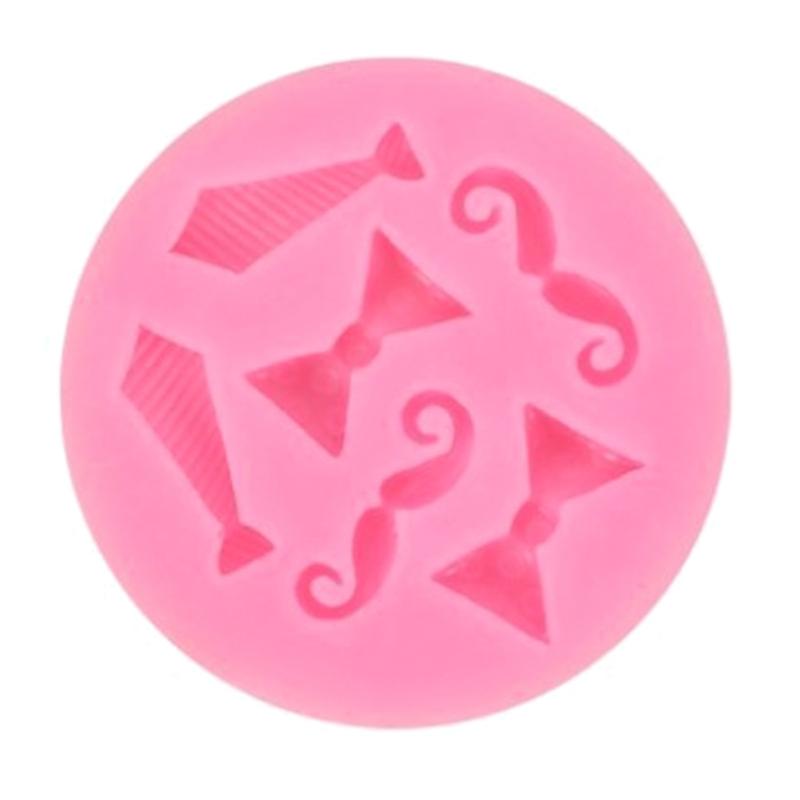 

Fondant Chocolate Molds Bowtie Mustache Silicone Molds Fondant Cake Decorating Tool Candle Soap Molds Easily to Clean